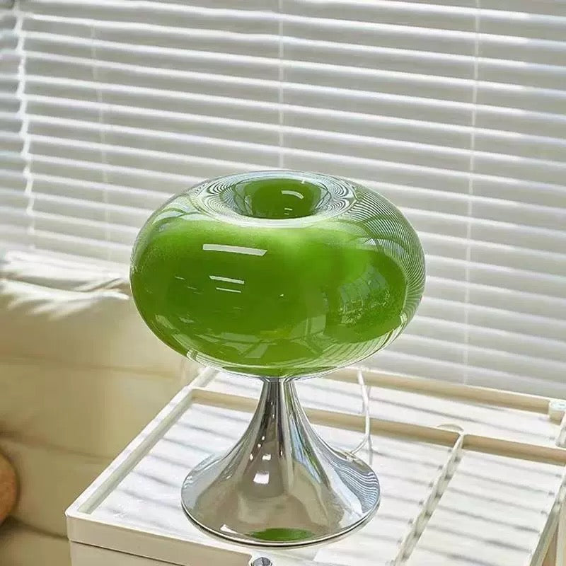 Lollipop Glass Table Lamp Green