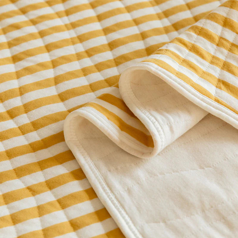Striped Cotton Quilt - Japanese Inspired