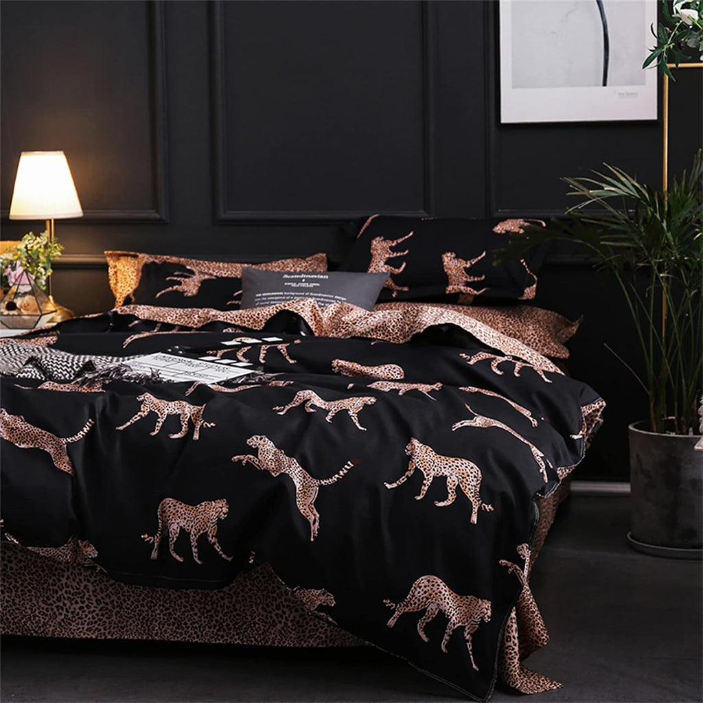 Leopard Duvet Cover & Pillowcases Set