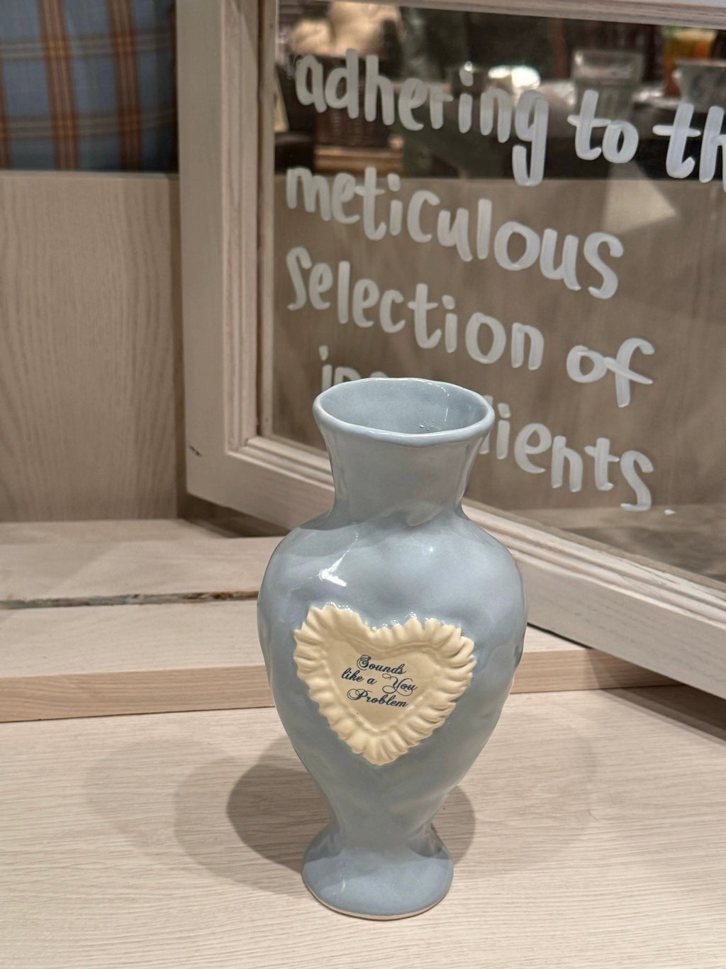 Coquette Blue Ceramic Vase