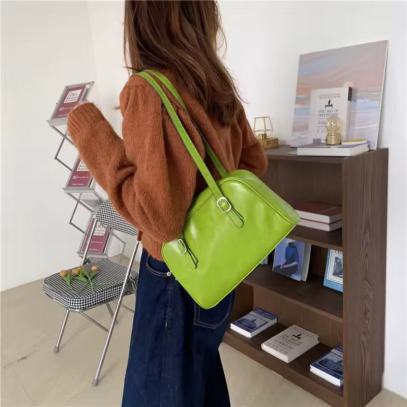 Leather Y2K Shoulder Bag