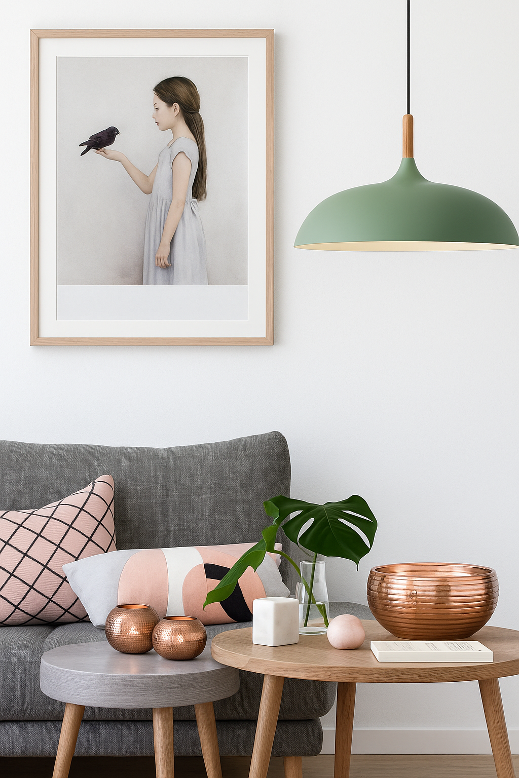 Soft Pastel Pendant Light
