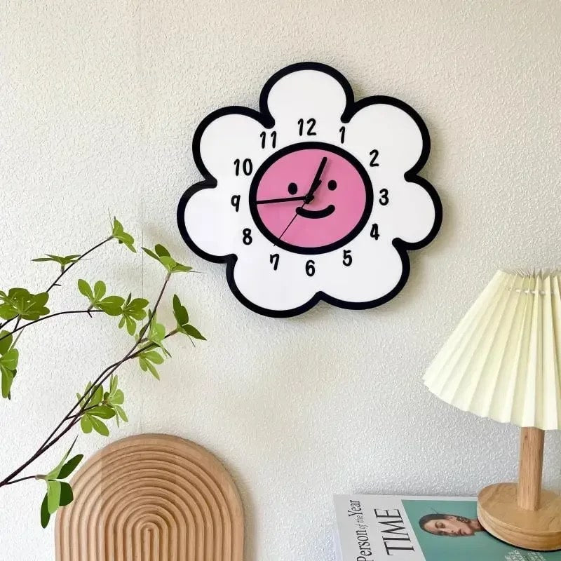 Sunflower Cartoon Clock