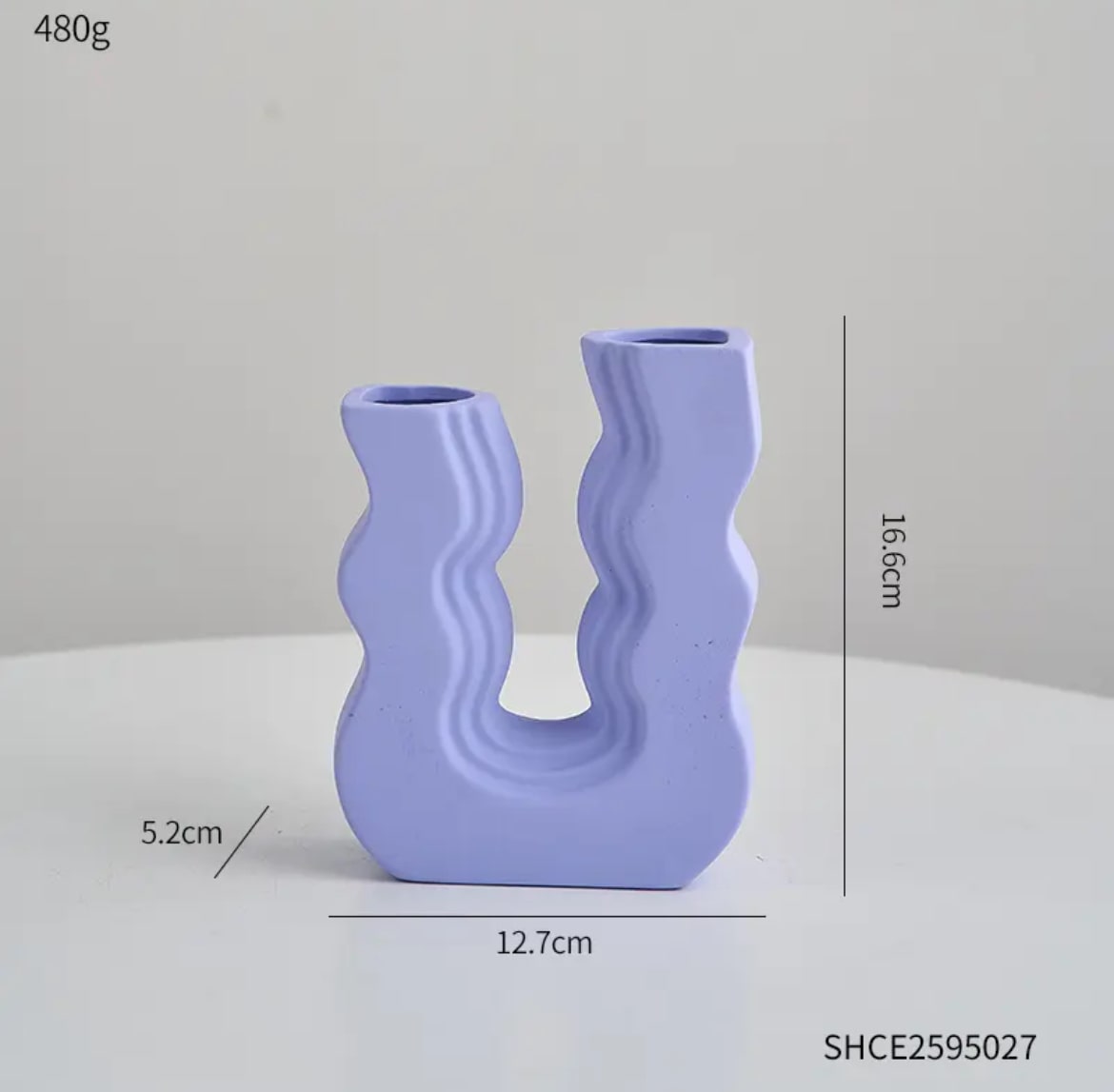 Luna Vase Lavender Small