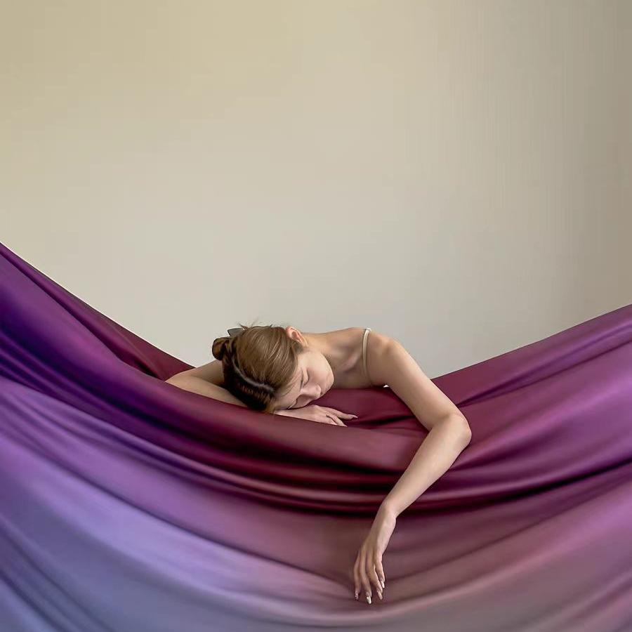 Luxury Ombre Aurora Bedding Set - Purple
