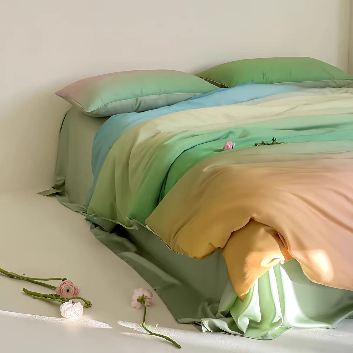Luxury Ombre Aurora Duvet Cover - Purple