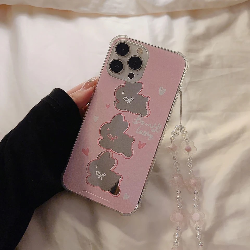 Pink Bunny iPhone Case