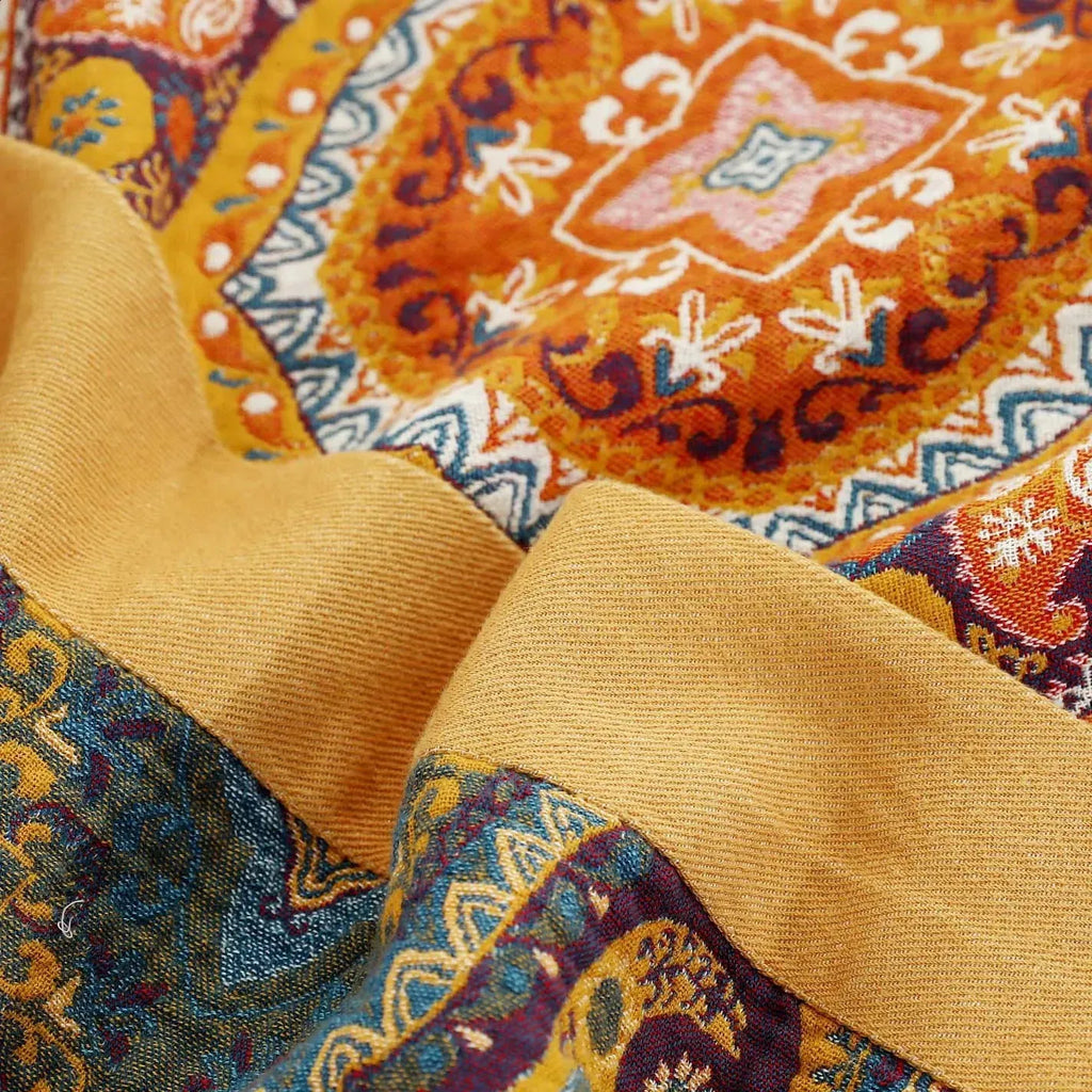 Orange Ember Reversible Cotton Quilt