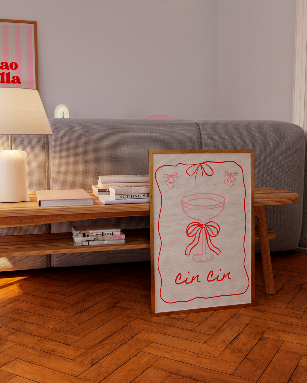 Cin Cin Wine Poster Set