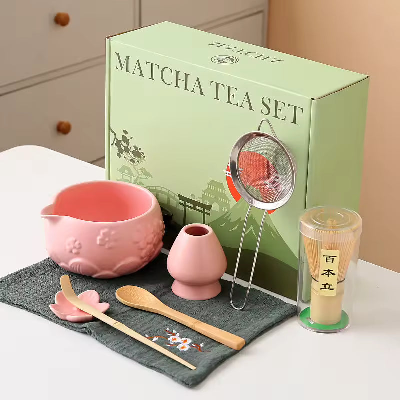 Cherry Blossom Matcha Tea Set