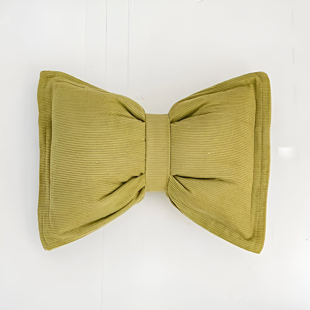 Bowknot Decorative Cushion Pillow Matcha Ribbon
