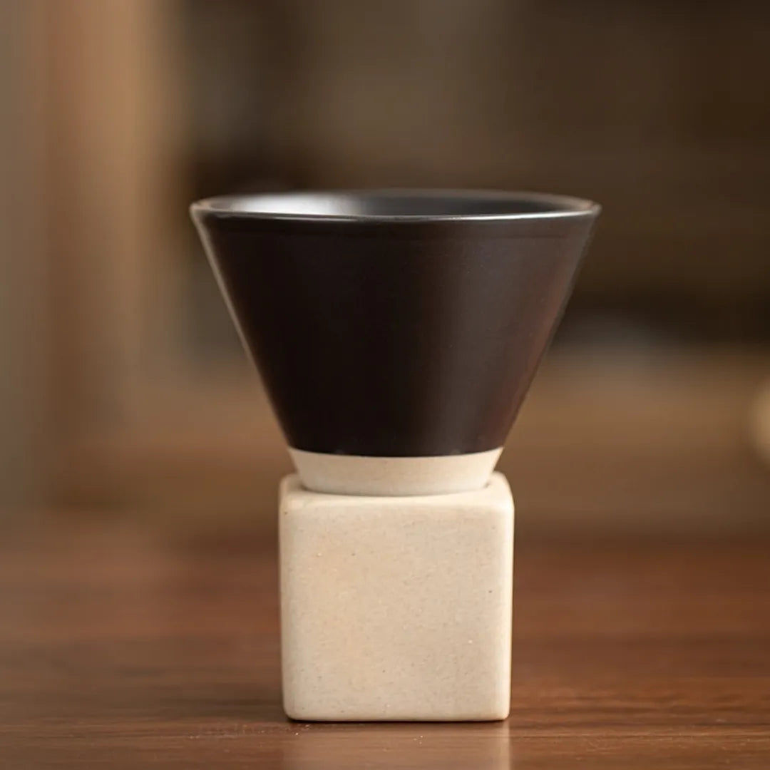 Kyoto Ceramic Espresso Cups Black 200ml