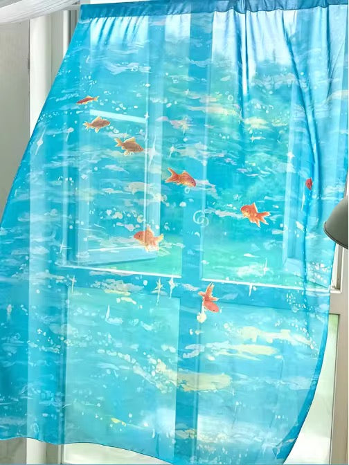 Goldfish Ocean Sheer Curtain