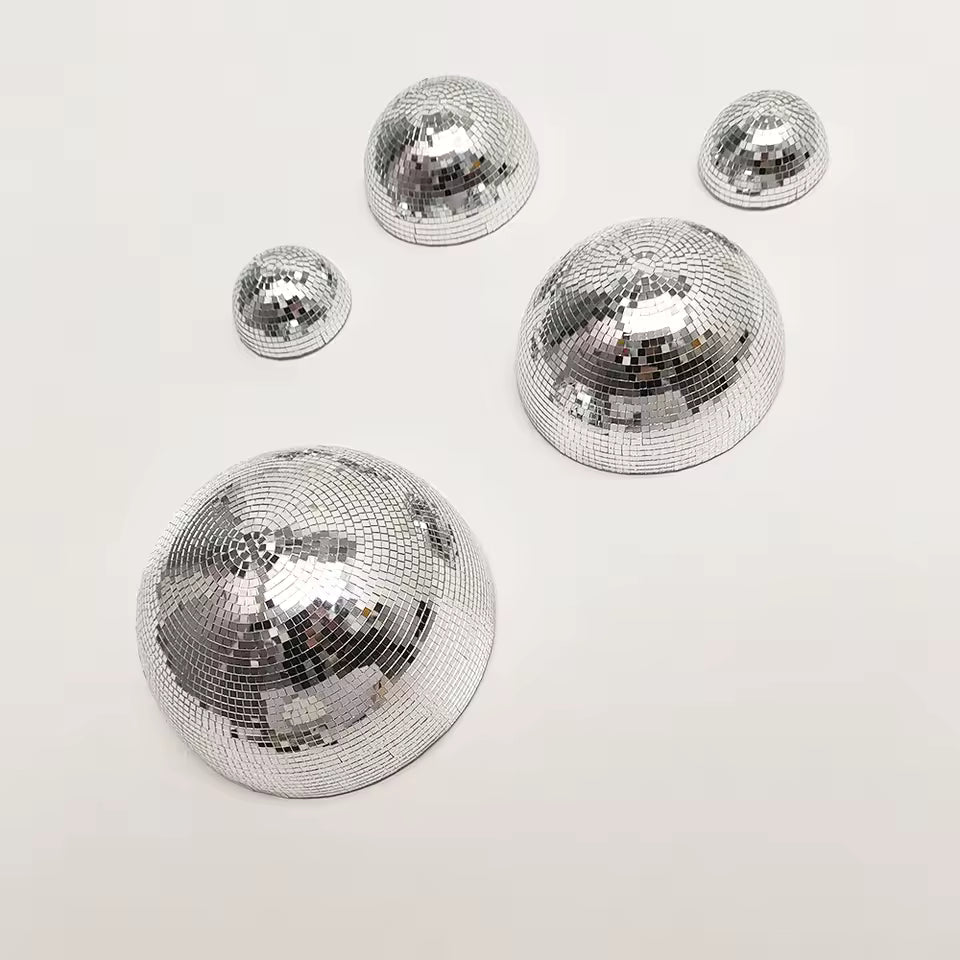 Silver Mirror Disco Ball Wall Decor
