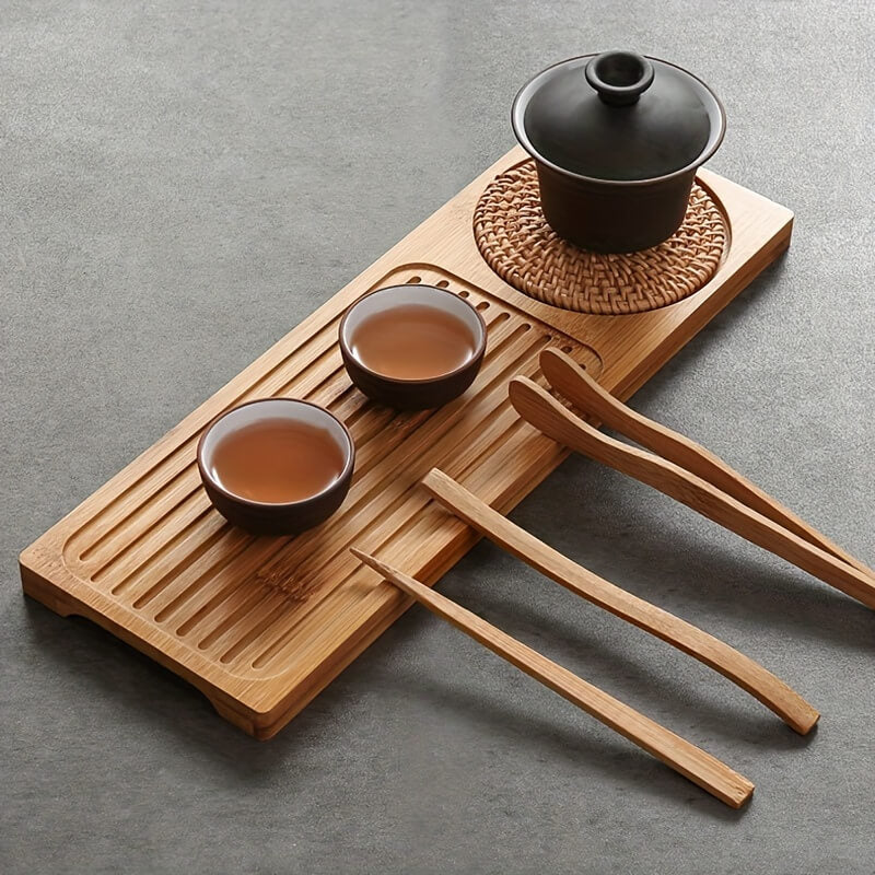 Bamboo Tea Tray – Gongfu Style Ritual Board