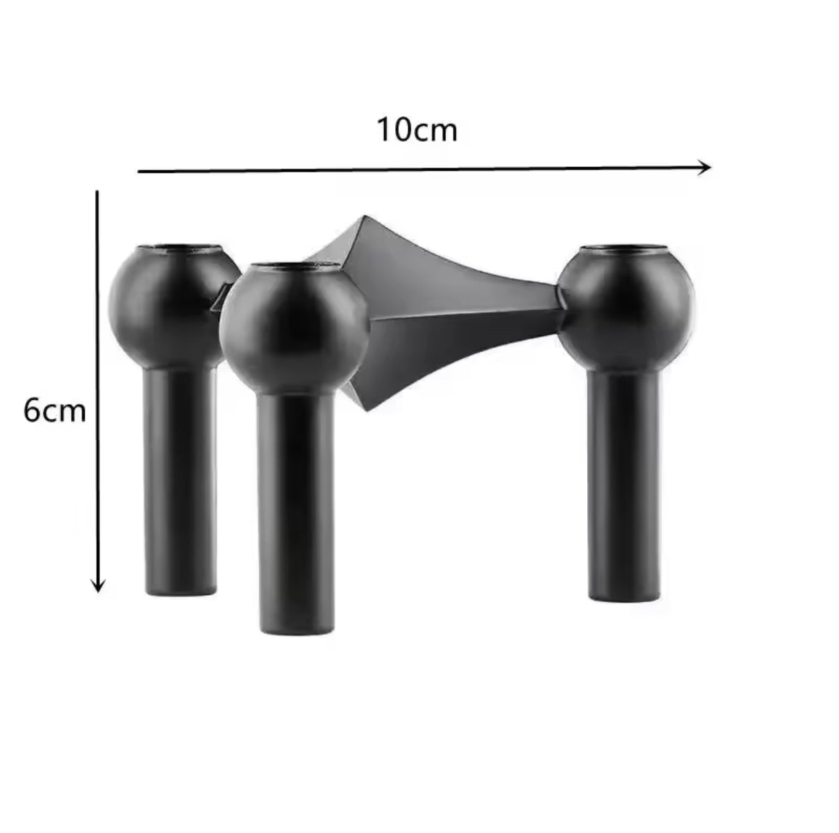 Nordic Molecular Candle Holder 1 pcs Black