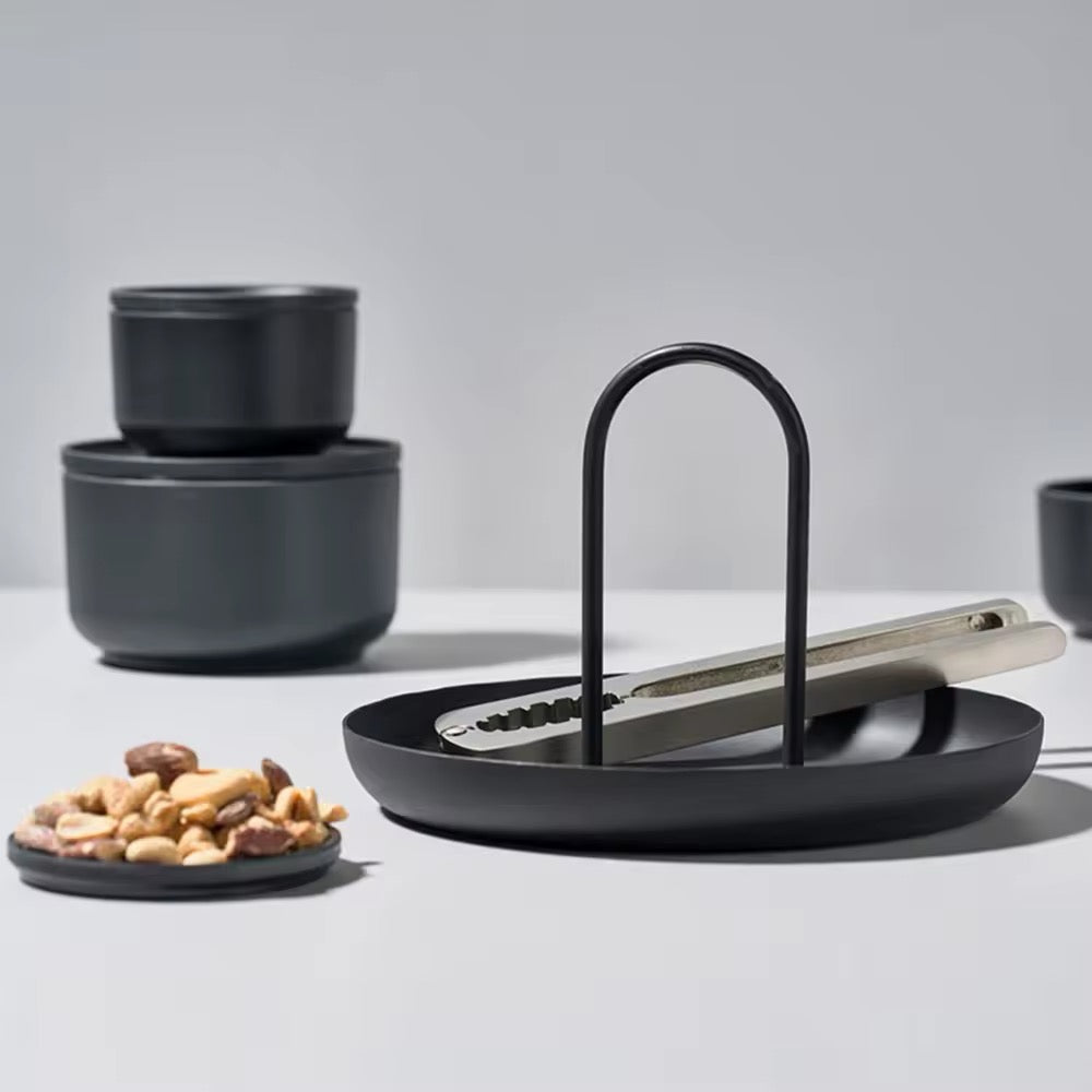 Nordic Round Tray Black