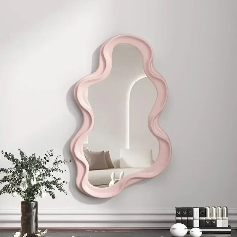 Wavy Ribbon Mirror Pink A
