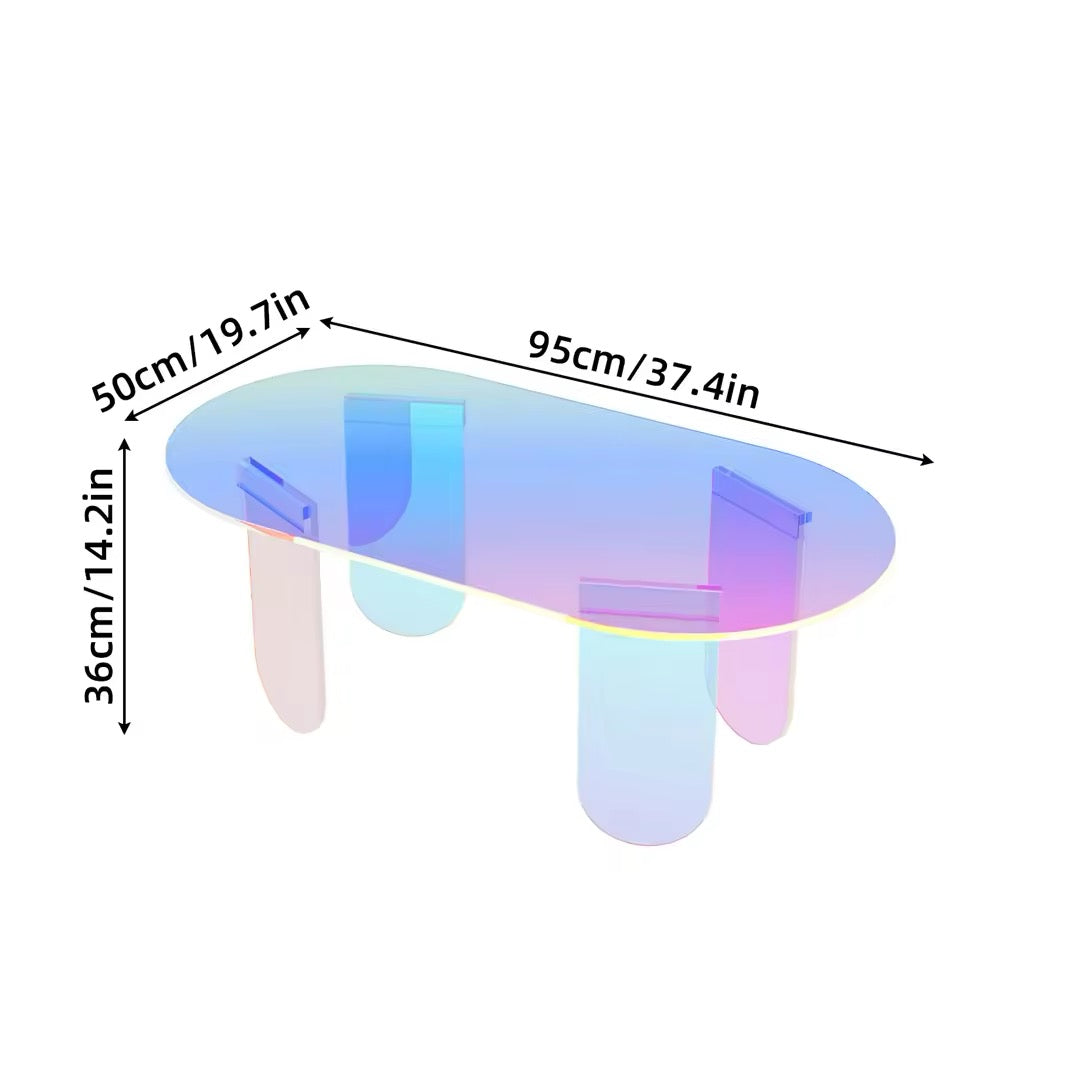 Iridescent Acrylic Coffee Table