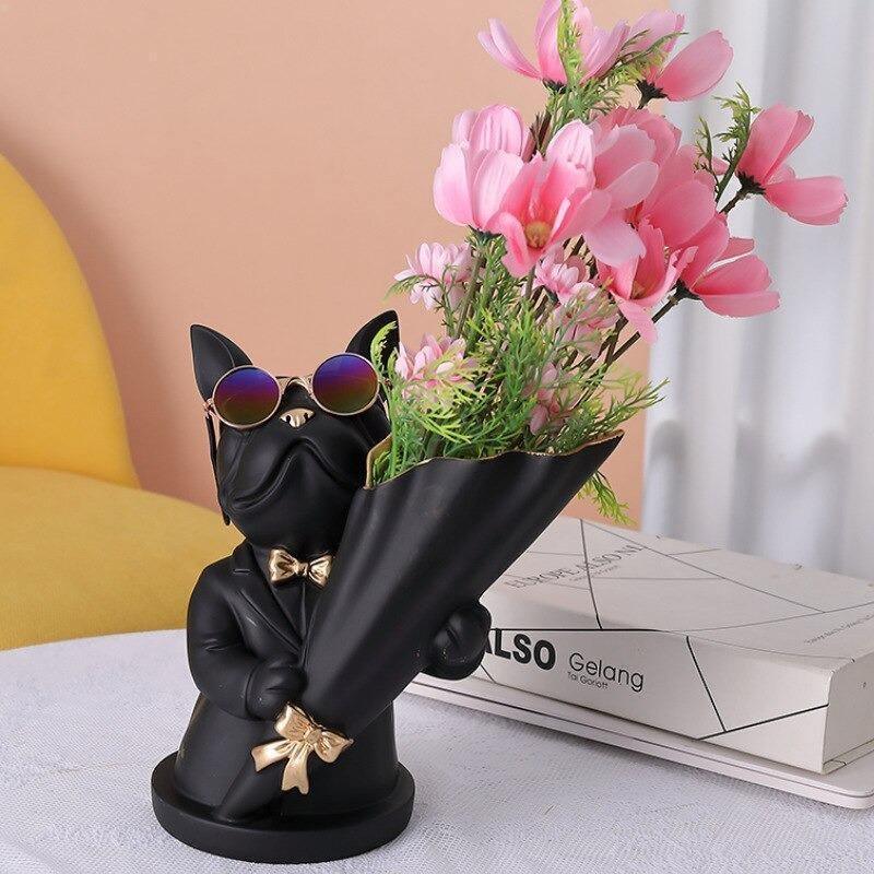 Frenchie Bulldog Woof Vase