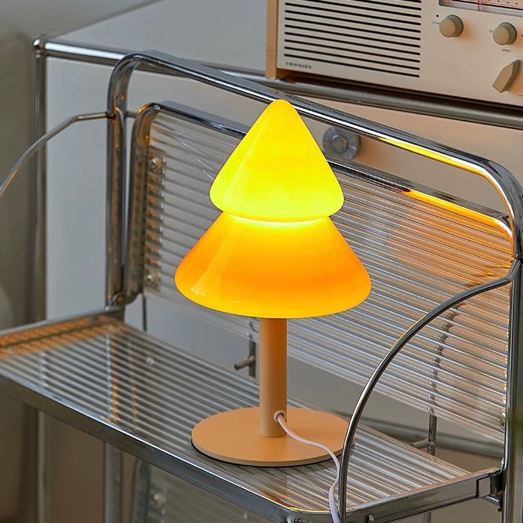 Christmas Tree Glass Table Lamp