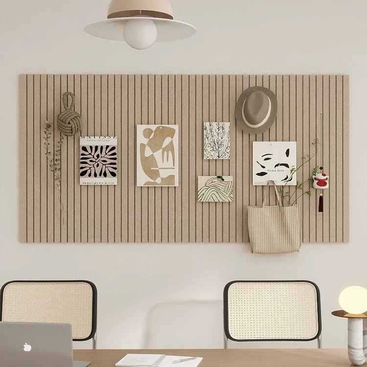 Minimalist Felt Slat Bulletin Board Coffee