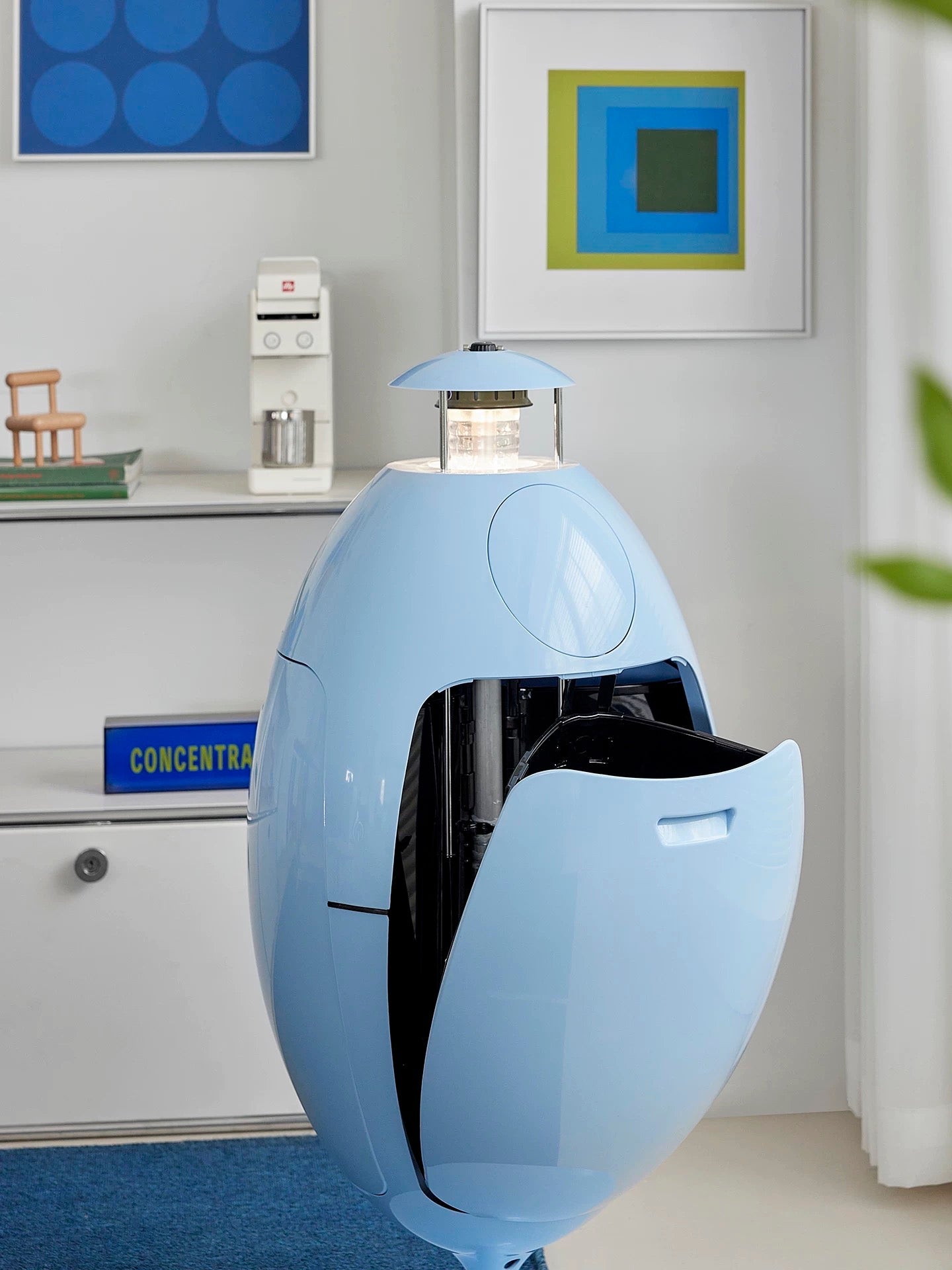 Dinosaur Egg Rotating Kitchen Trash Can