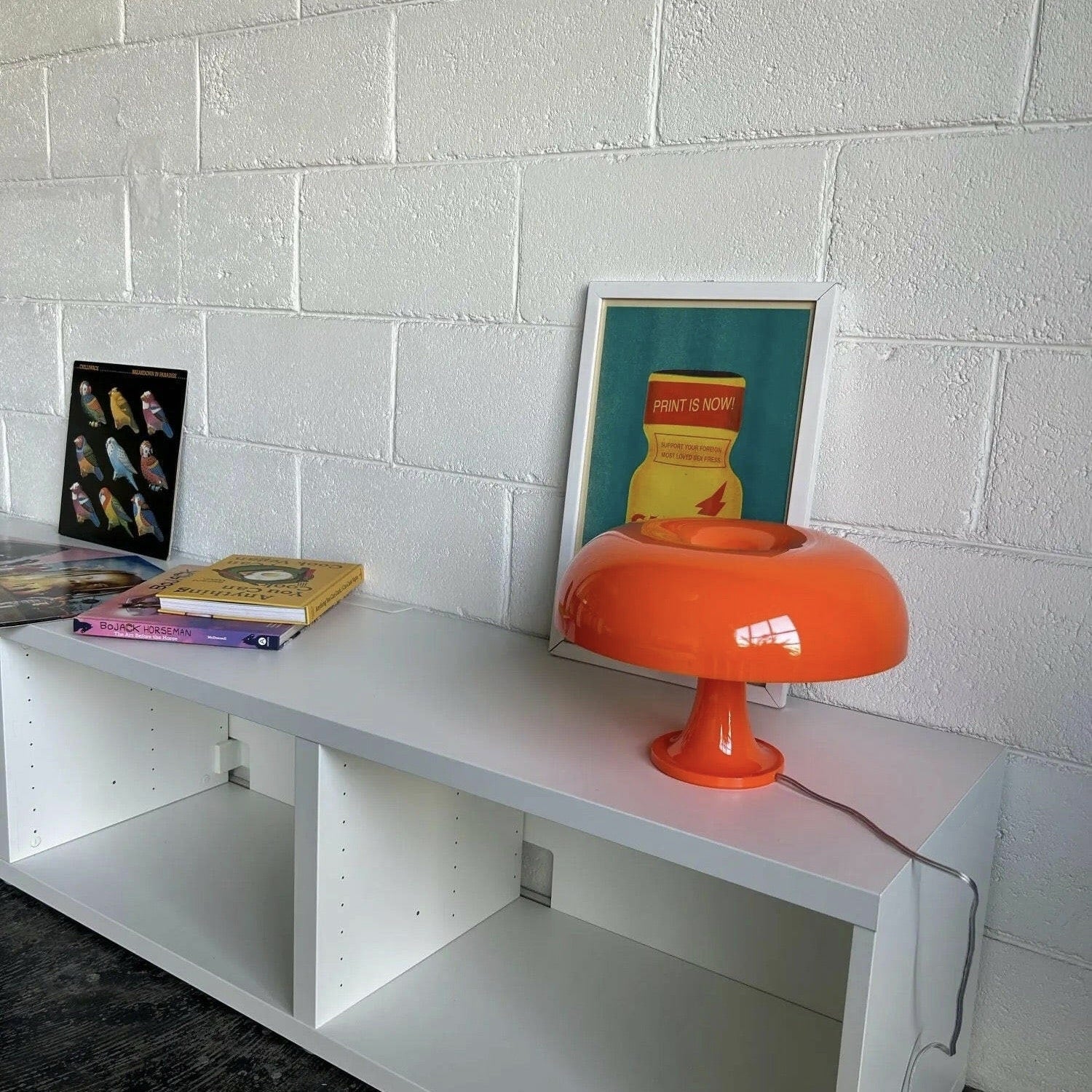 White Mushroom Table Lamp