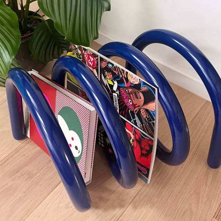 Curly Spring Book Rack Modern Spring Metal Book Rack – HouseSpire