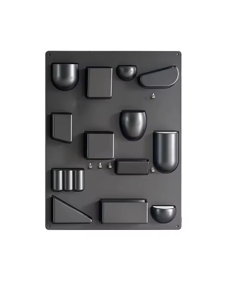 Modular Bauhaus Wall Organizer Gunmetal Grey