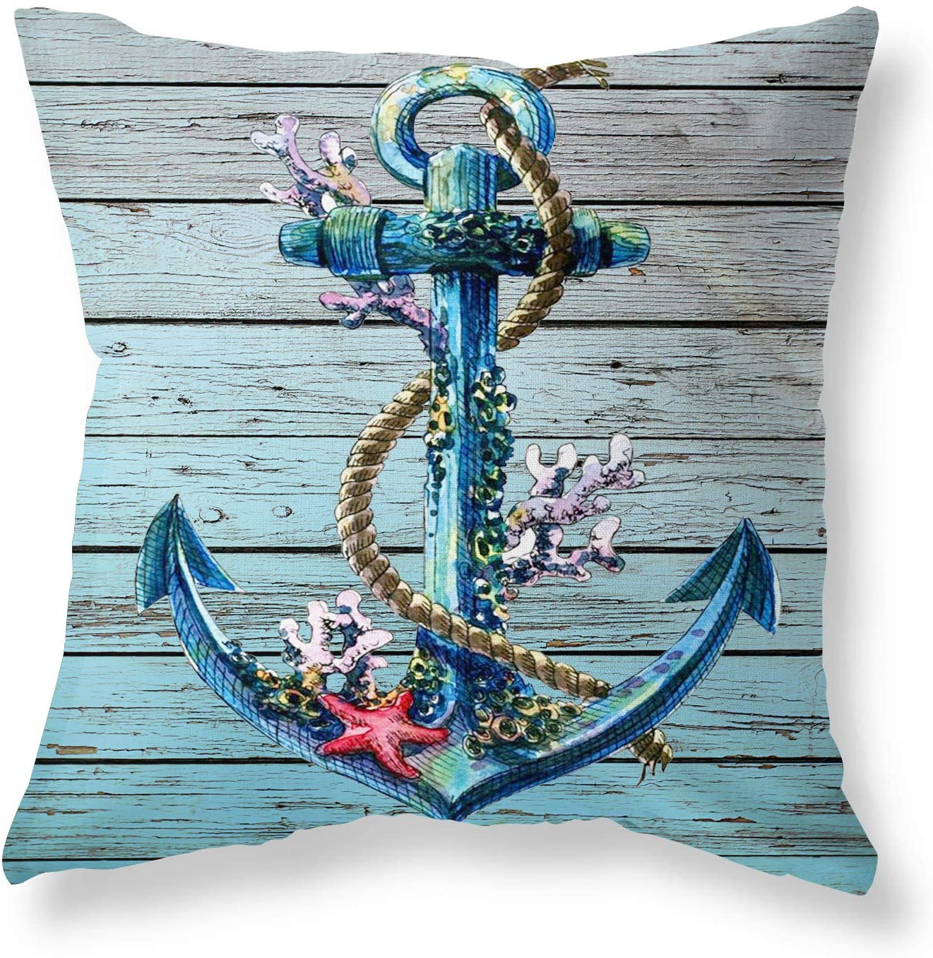 Beach Time Cushion Covers Anchor