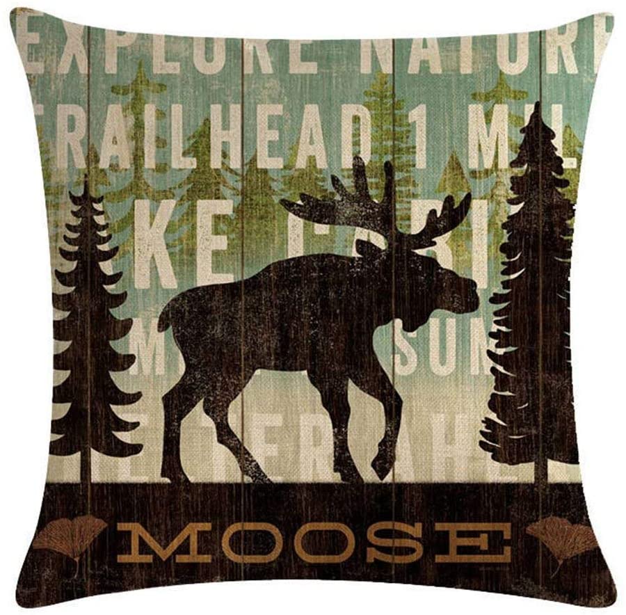 Woodland Beasts Cushion Covers Moose