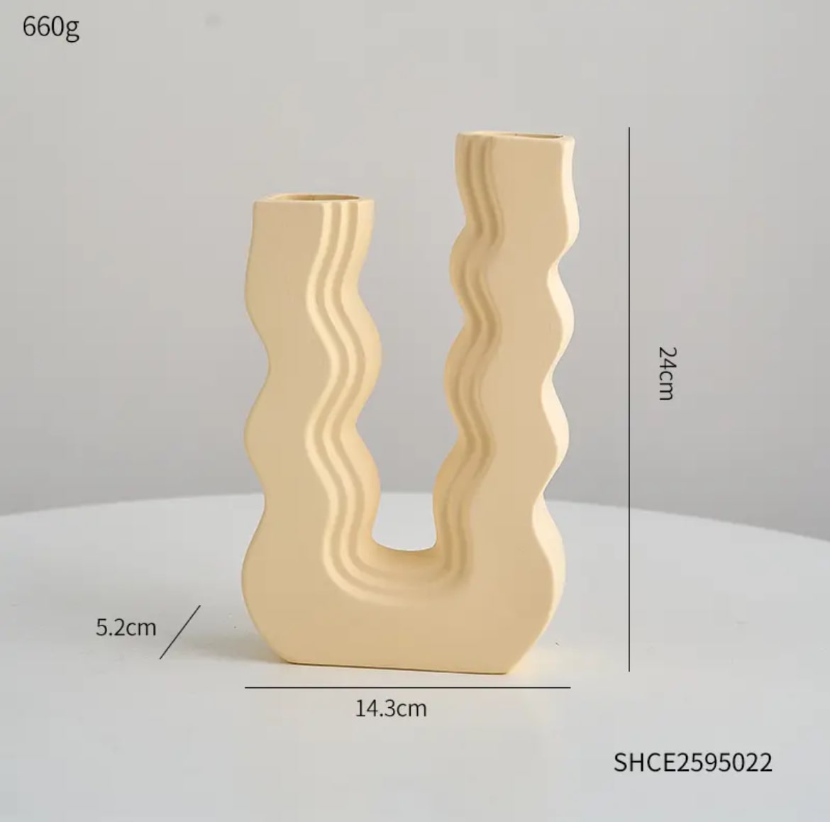 Luna Vase Tan Large