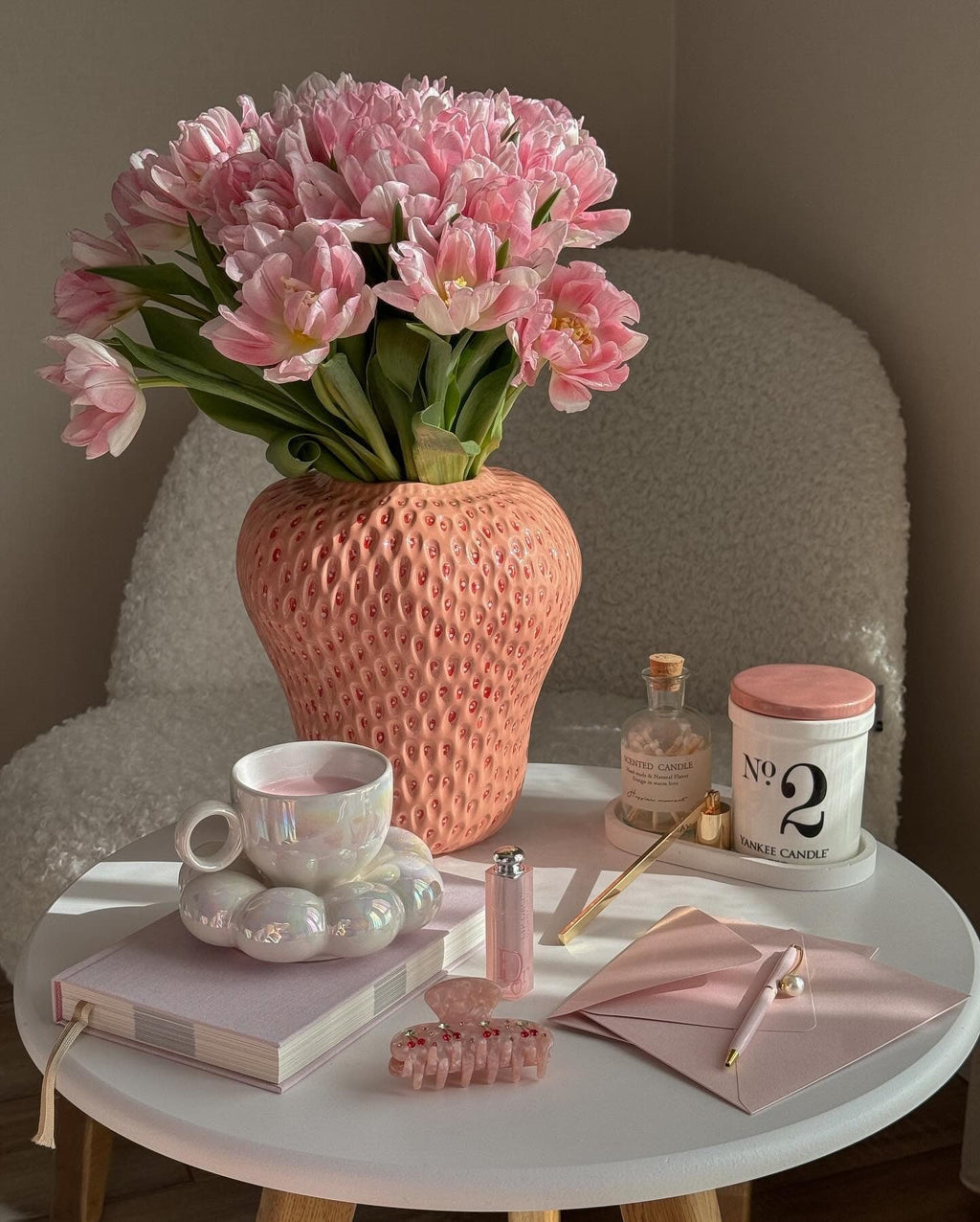 Pink Bubble Mug Set