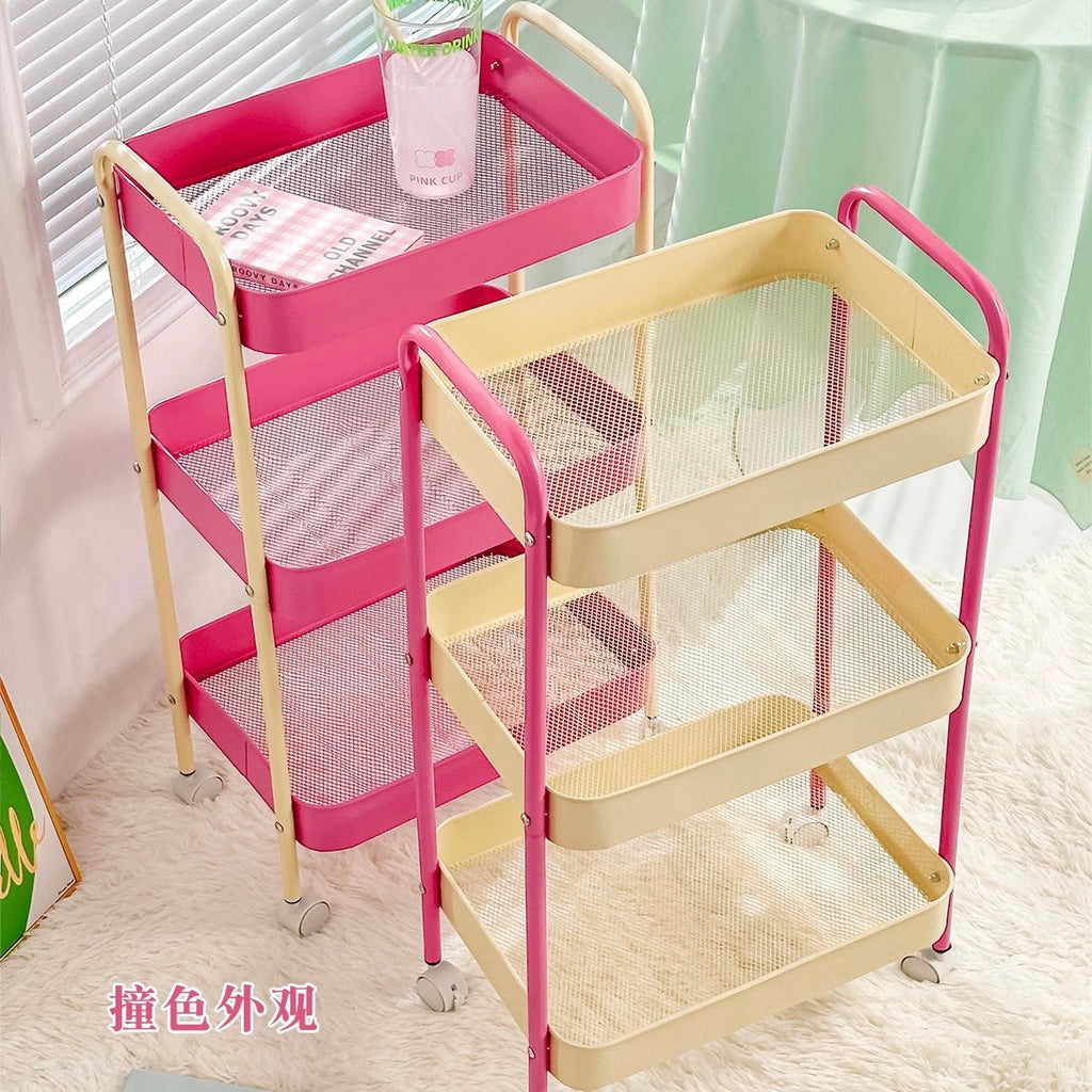 Pink 3-Layer Storage Shelf