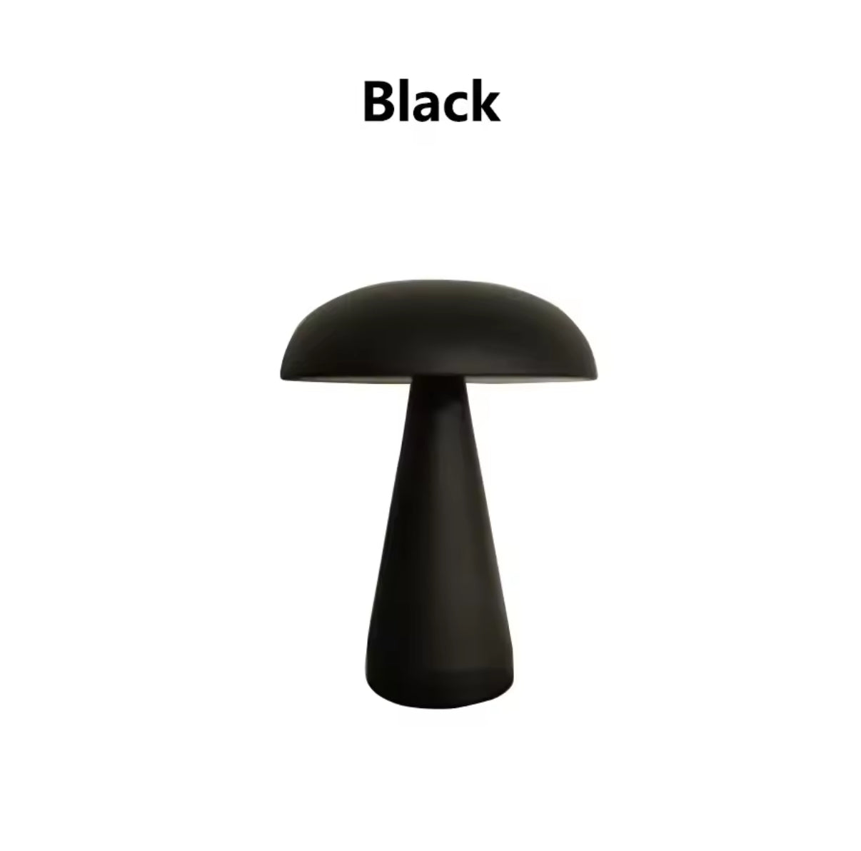 Retro Mushroom Table Lamp Black