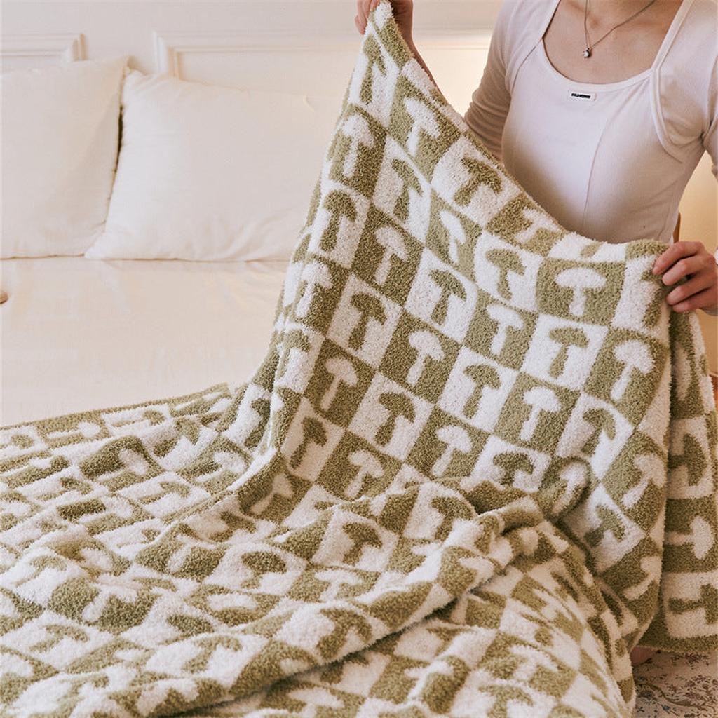 Mushroom Throw Blanket (Dusty Purple)