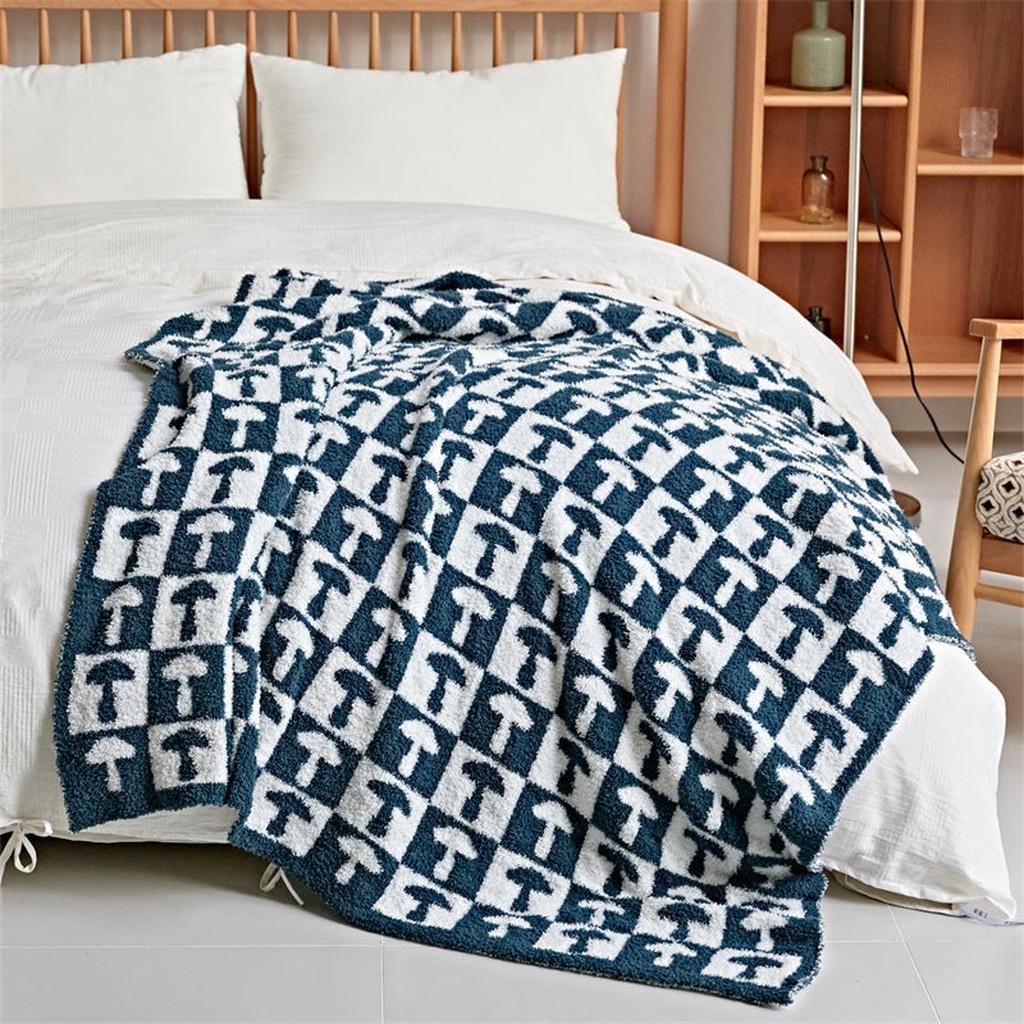 Mushroom Throw Blanket (Dusty Purple)