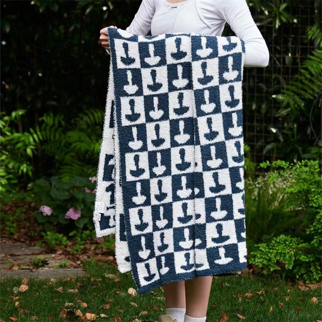 Mushroom Throw Blanket (Grey)