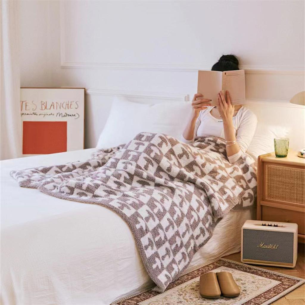 Mushroom Throw Blanket (Navy)