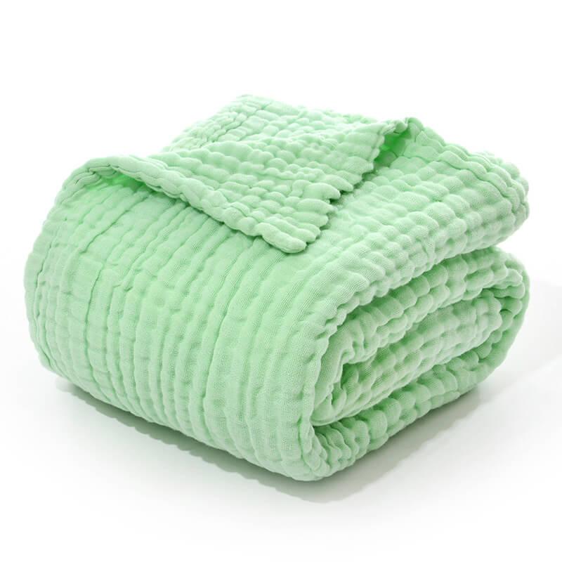 6-Layer Cotton Muslin Receiving Blanket – Solid Colors