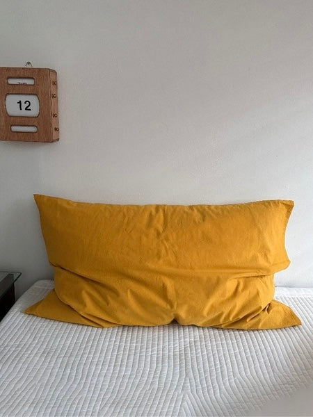 Terracotta Plaid Pillowcase