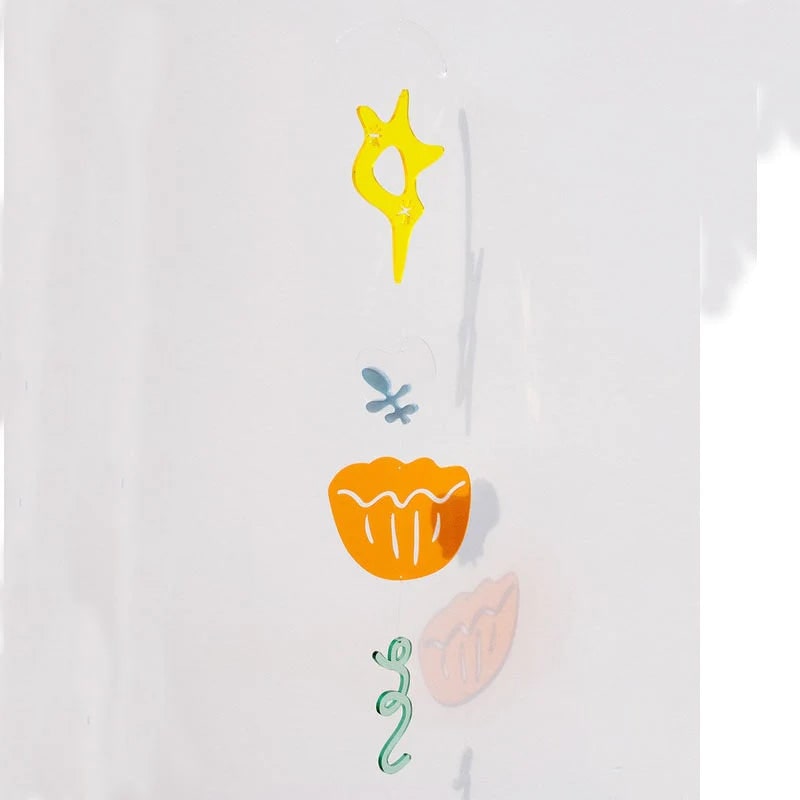 Geometric Wind Chime Mobile Star