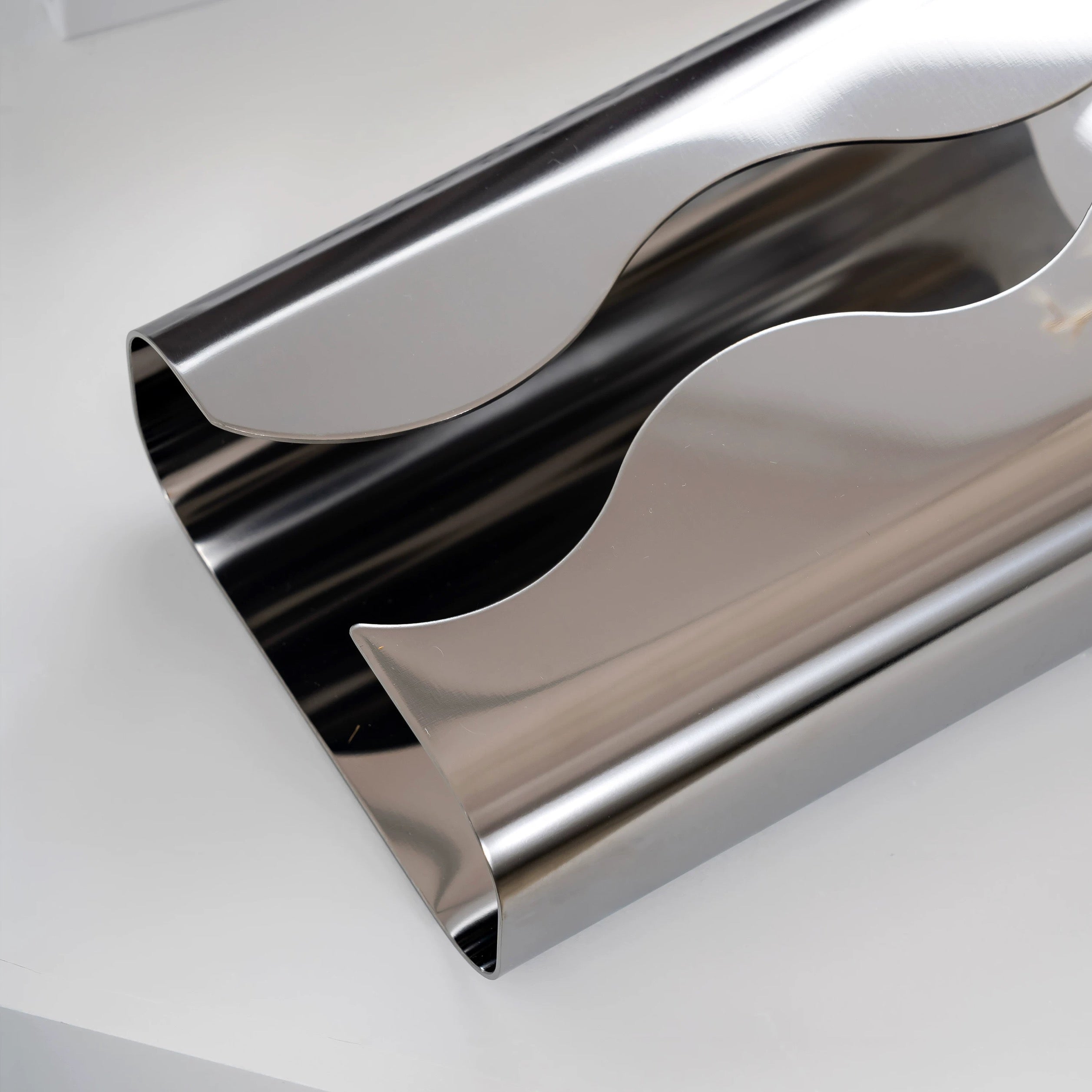 Minimalist Chrome Tissue Box
