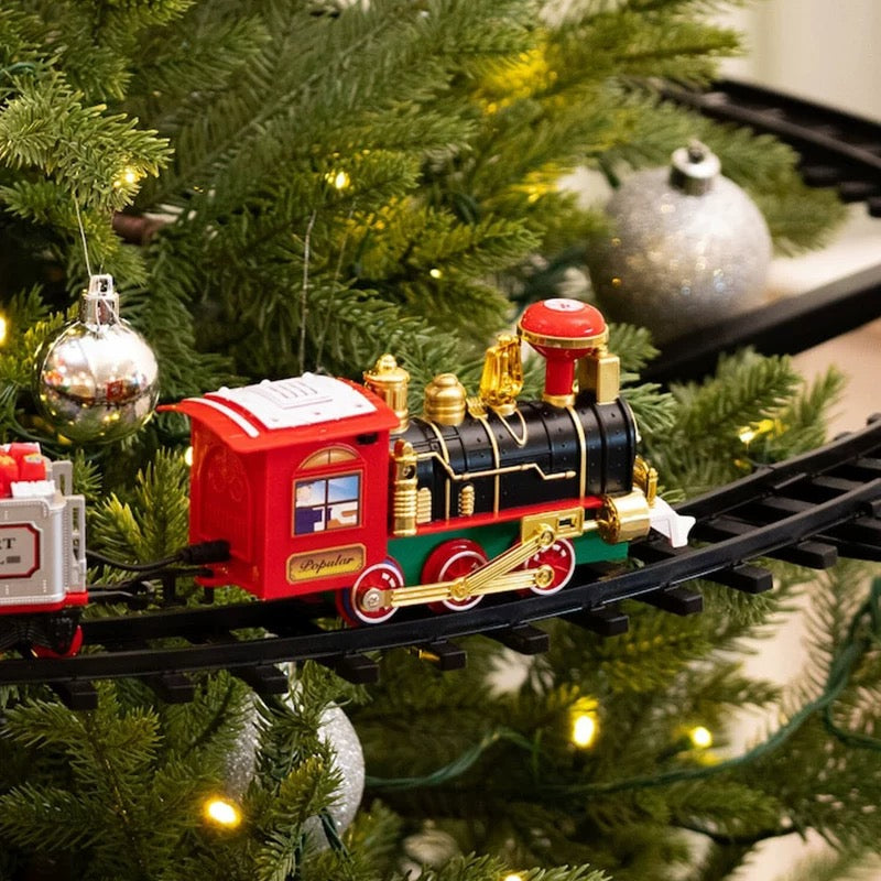 Electric Christmas Tree Train Set