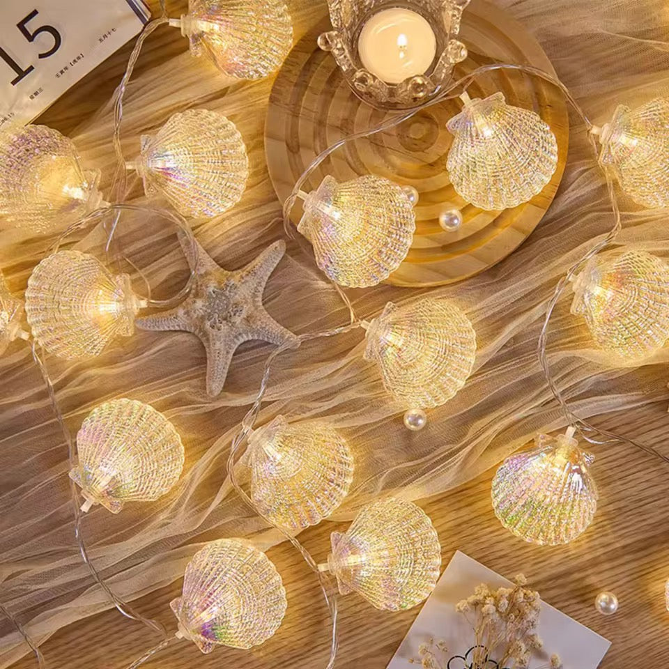 Seashell & Starfish LED String Lights C