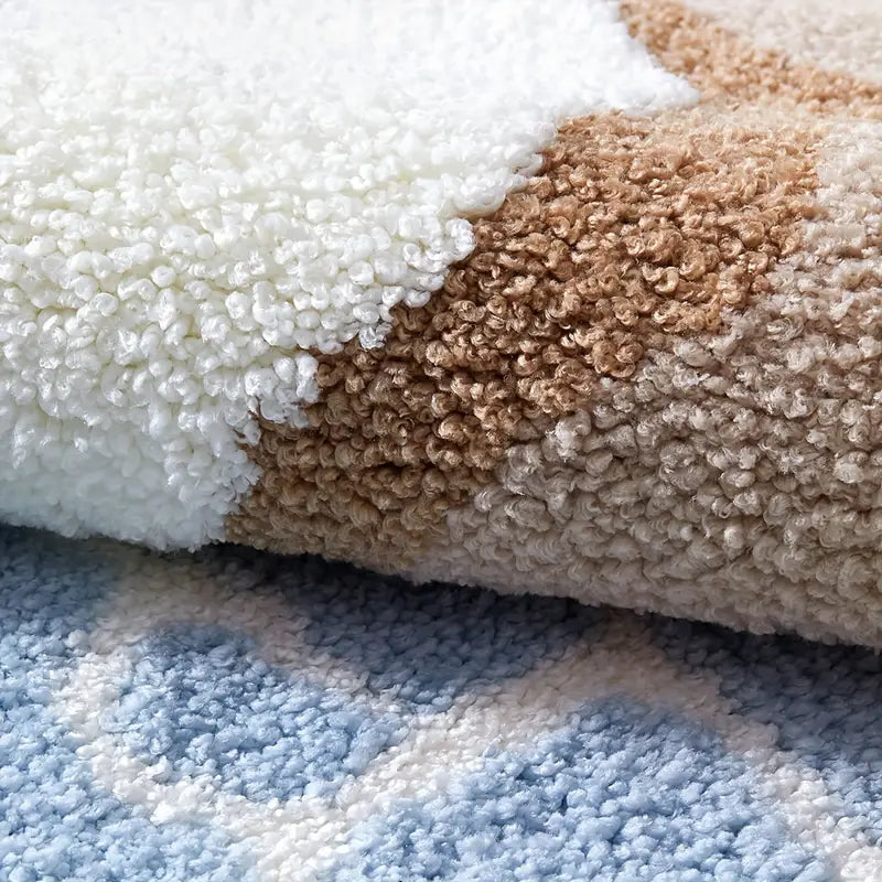 Ocean Waves Microfiber Bath Mat