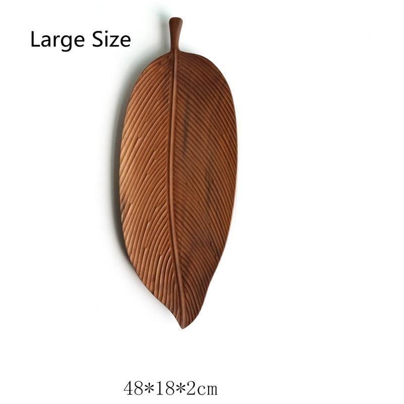 Leaf Wooden Serving Trays Curved Leaf - Large