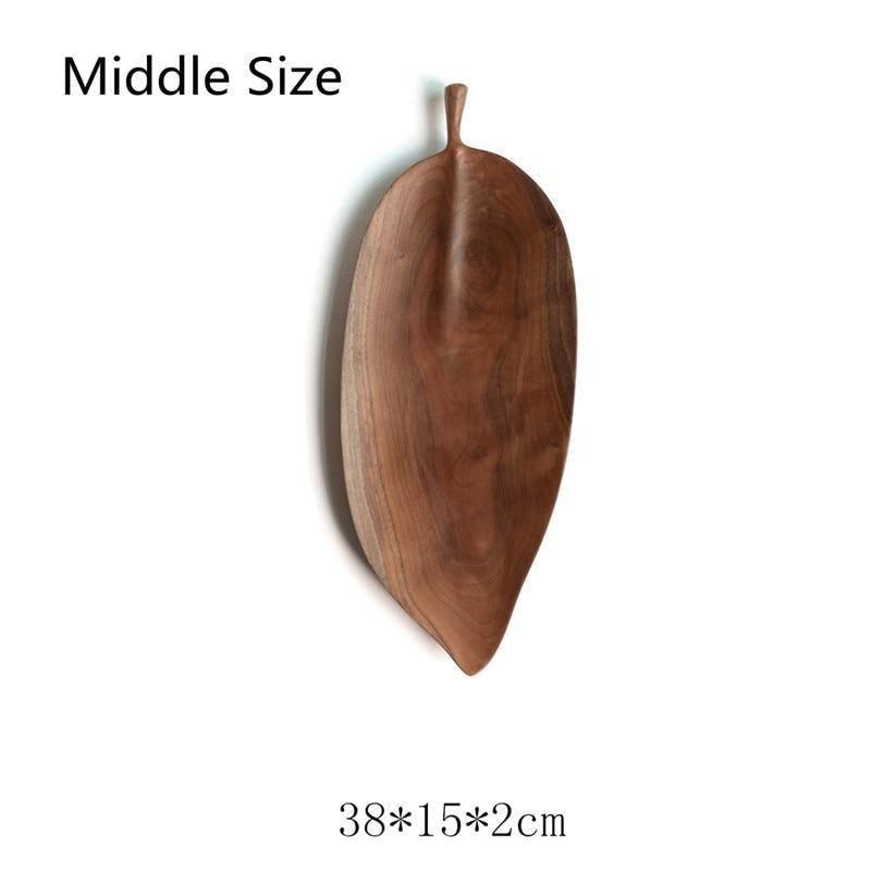 Leaf Wooden Serving Trays Flat Leaf - Medium