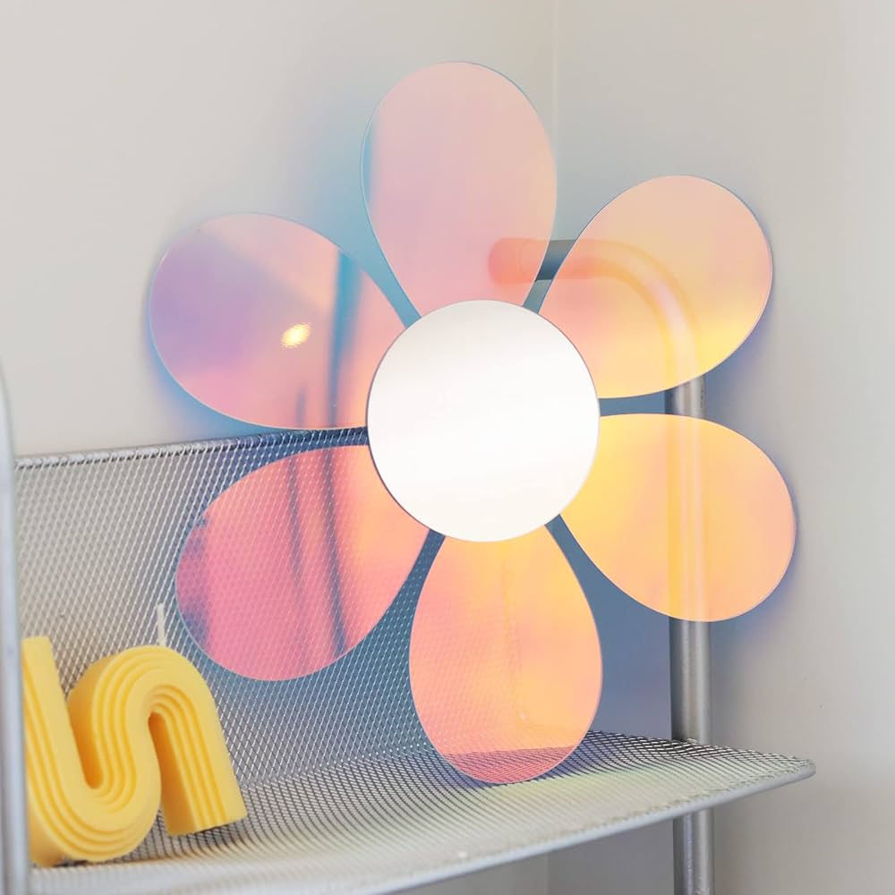 Pink Acrylic Tabletop Mirror
